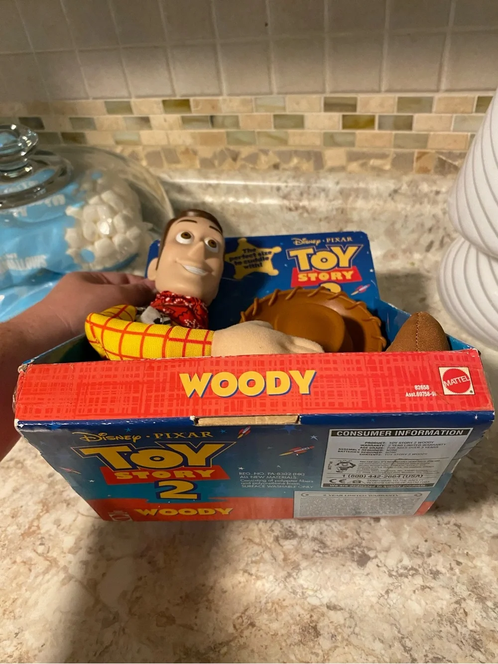 Toy Story 2 Woody Plush Doll - Brown & Yellow NIB